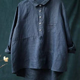 Elvie | Elegáns Len Nyári Blúz