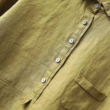 Elvie | Elegáns Len Nyári Blúz