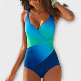 Csenge | Elegáns monokíni élénk mintákkal