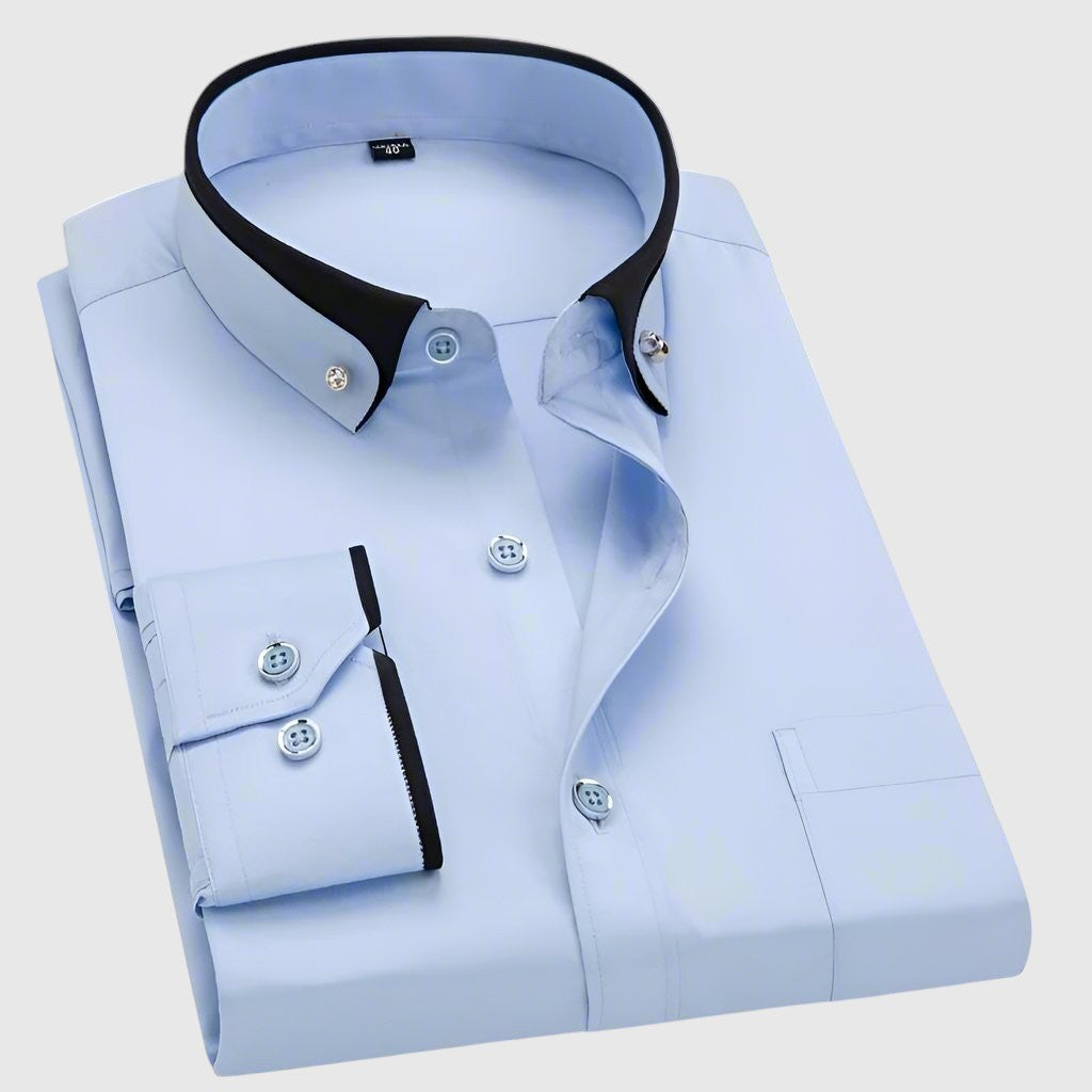 Jan | Kontrasztos férfi ing elegáns