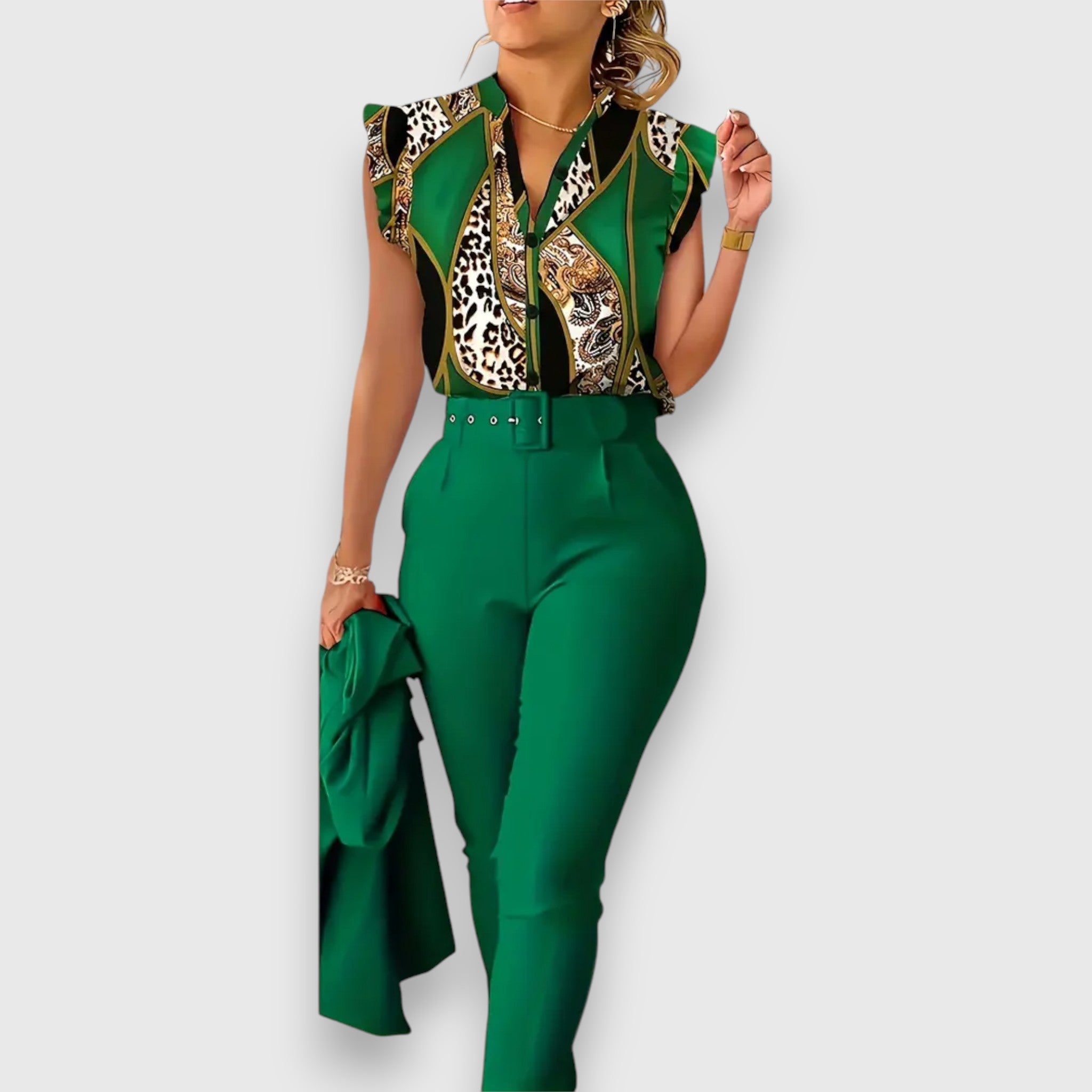 Vanda | Leopárdmintás blúz és nadrág