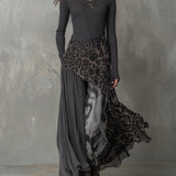 Carmen | Leopárdmintás maxi boho ruha