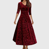 Nancy | Ünnepi velúr elegancia ruha