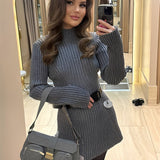 Jazmine - Elegáns, hosszú ujjú kötött ruha nőknek