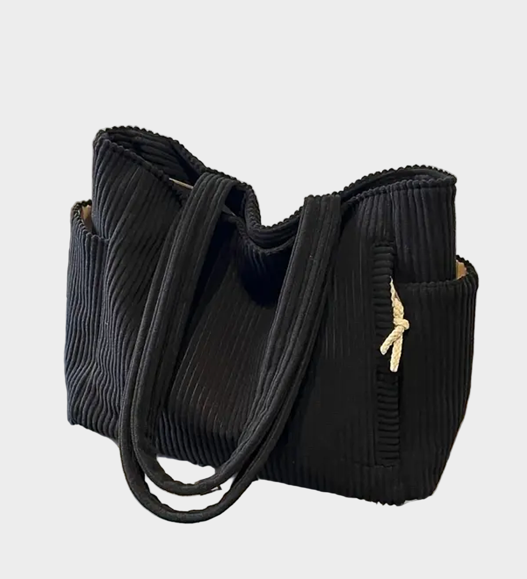 Dóra | Zöld csíkos textiltáska mindennapokra