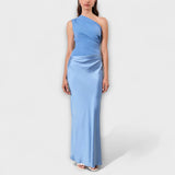 Lilla | Elegáns aszimmetrikus maxi ruha