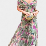 Amarra™ – Elegáns Hosszú Ruha Drapé Chiffonból