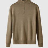 Jenő | Merinó gyapjú cipzáras pulóver