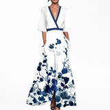Valentina | Elegáns Maxi Ruha Mély Dekoltázzsal