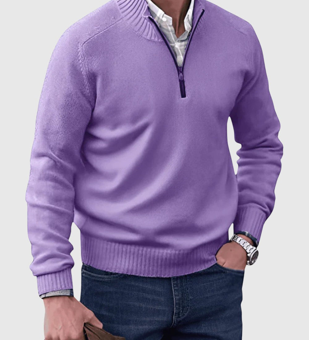 Pál | Cipzáros, puha, modern férfi kardigán