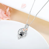 Lyckopaw nyakörv szív-, tappancs- és végtelen szimbólummal