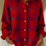 Anna | Puha kockás kötött kardigán