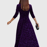 Nancy | Ünnepi velúr elegancia ruha