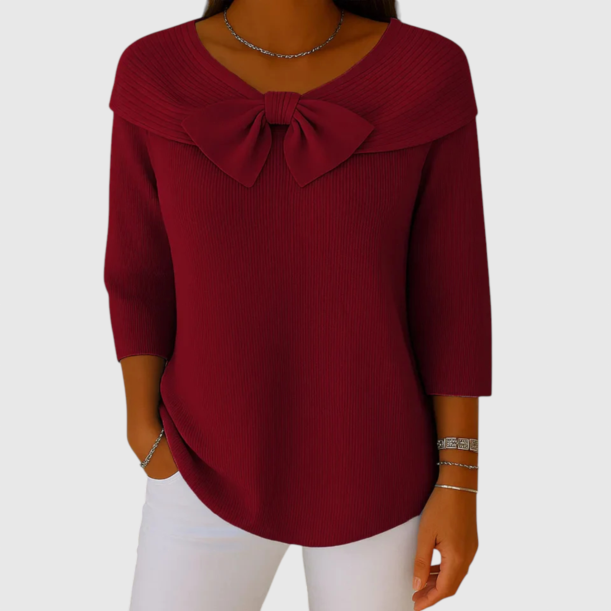 Serenna | Puha elegáns nőies pulóver