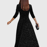 Nancy | Ünnepi velúr elegancia ruha