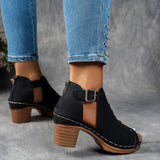 Lattice-Heel Sandals