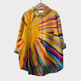Solara | Elegáns Len Nyári Blúz