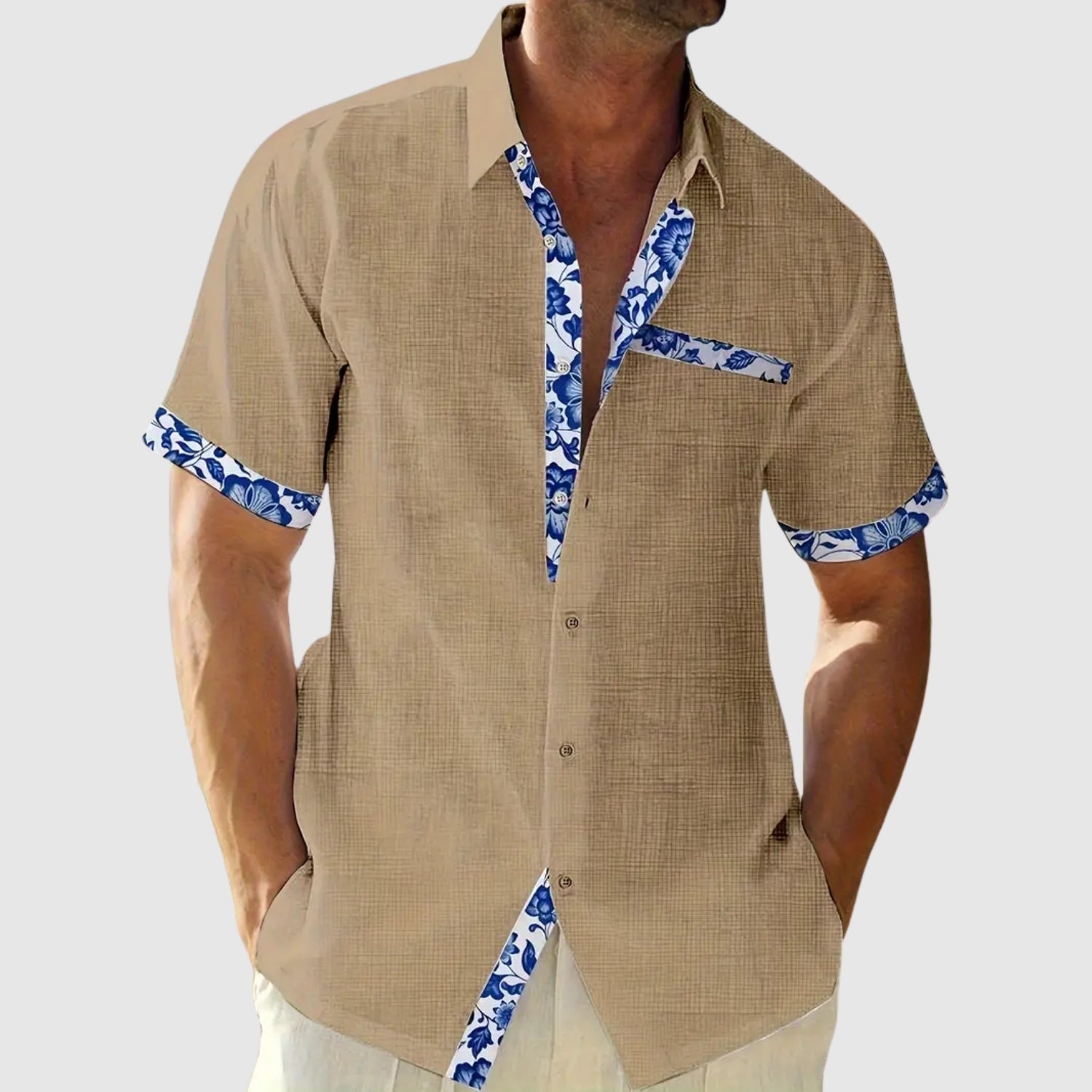 Dénes | Nyári elegáns kontrasztos ing