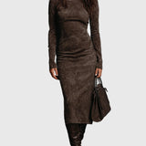 Ava | Suede Midi Ruha