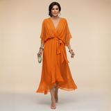 MARTA™ | CHIFFON RUHA V KIVÁGÁSSAL
