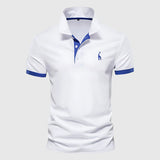 Miksa | Férfi pamut póló elegáns