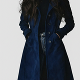 Danoir | Vintage stílusú velúr trench-coat