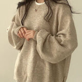 Kiara | Női lezser pulóver ejtett vállrésszel