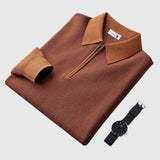 Ákos | Cipzáras férfi elegáns pulóver