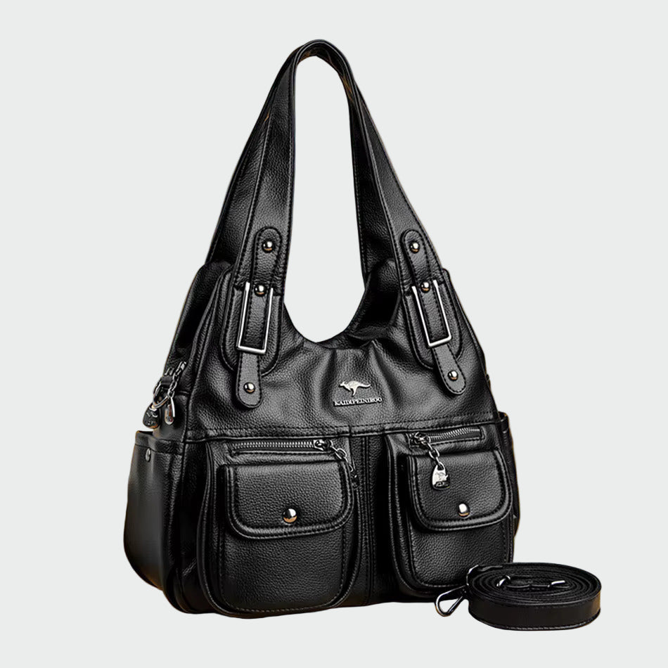 Panna | Barna női válltáska öko bőr