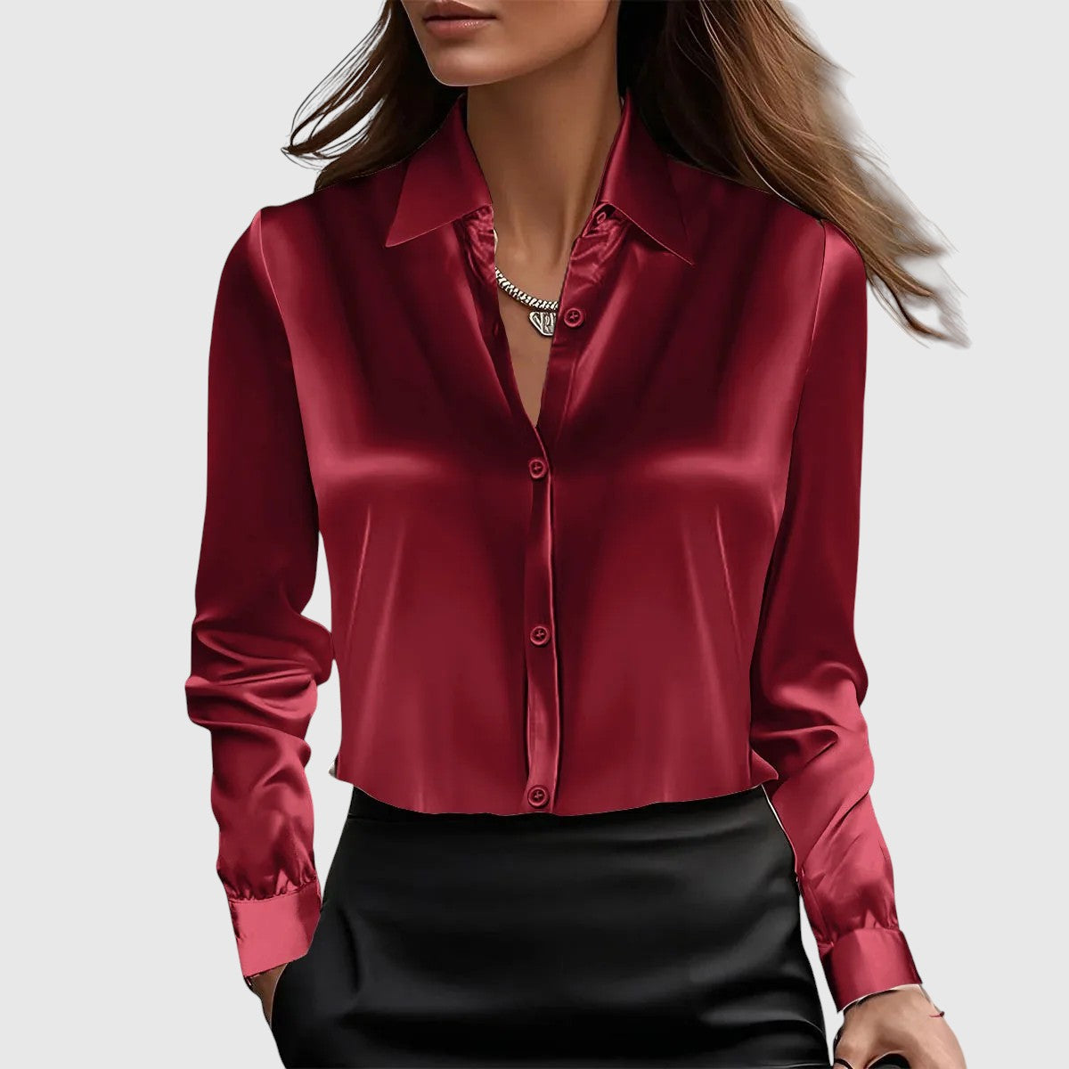 Lúcia | Elegáns selyem ing nőies megjelenés