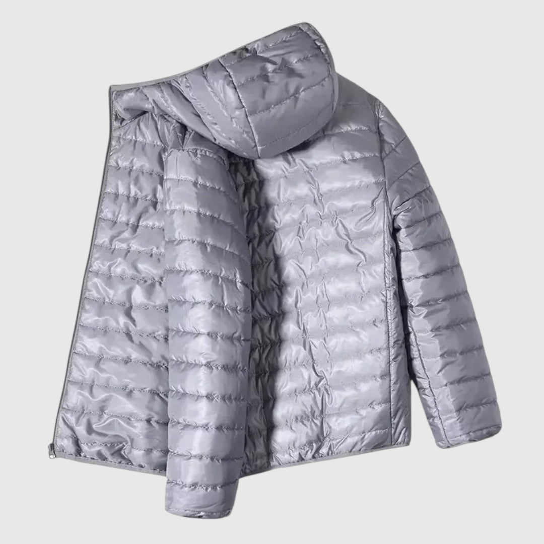 Atanász | Férfi steppelt kabát meleg kényelmes