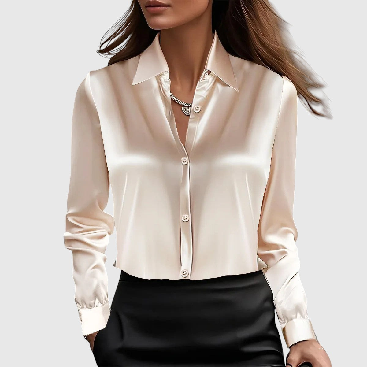 Lúcia | Elegáns selyem ing nőies megjelenés
