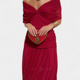 Amarra™ – Elegáns Hosszú Ruha Drapé Chiffonból