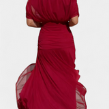 Amarra™ – Elegáns Hosszú Ruha Drapé Chiffonból