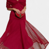 Amarra™ – Elegáns Hosszú Ruha Drapé Chiffonból