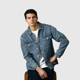 Flóra | Férfi klasszikus farmerdzseki stílusos