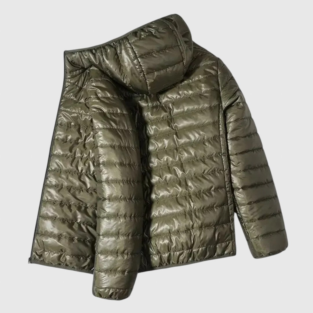 Atanász | Férfi steppelt kabát meleg kényelmes