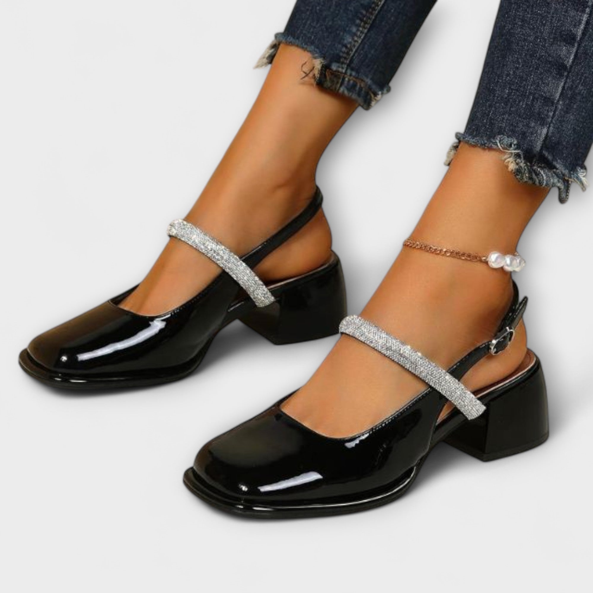 Celandra | Prémium lakkbőr Mary Jane cipő