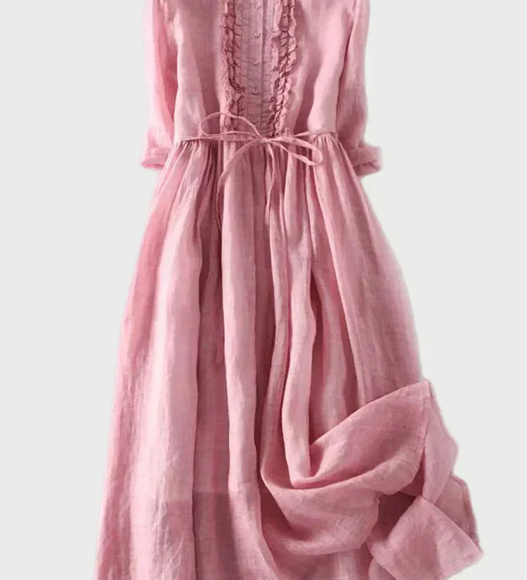 Noémi | Lágy zöld elegáns hosszú ruha