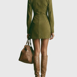 Harper | Suede cipzáras mini ruha