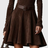 Veselina | Vintage Suede Ruha