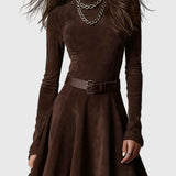 Veselina | Vintage Suede Ruha