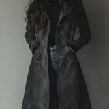 Danoir | Vintage stílusú velúr trench-coat