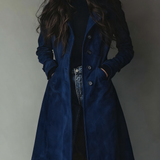 Danoir | Vintage stílusú velúr trench-coat