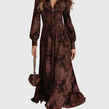 Belyana | Elegáns paisley midi ruha