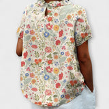 Chrissi | Kézzel festett virágmintás blúz