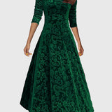 Nancy | Ünnepi velúr elegancia ruha