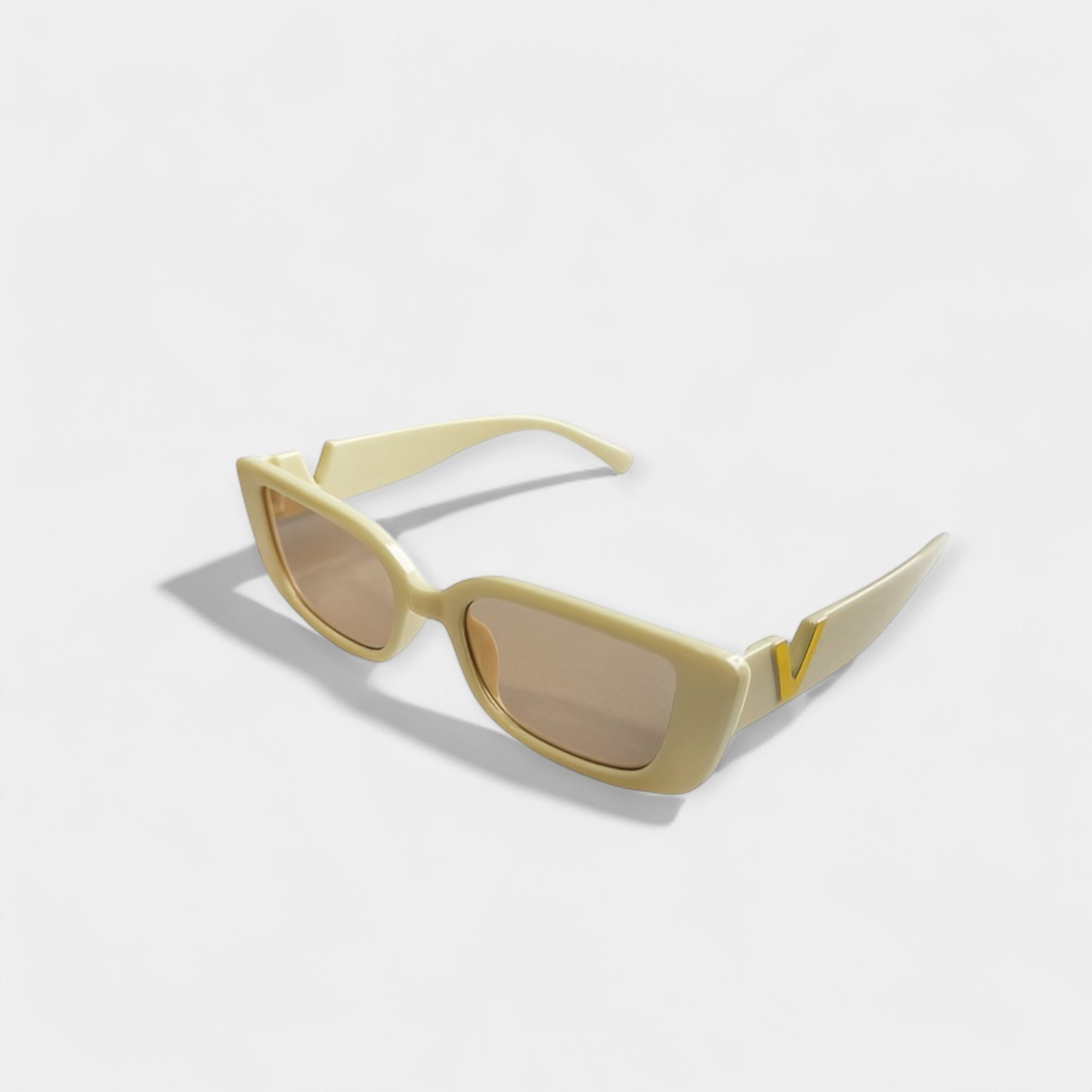 Jázmin | Fekete négyzetes szemüveg arannyal