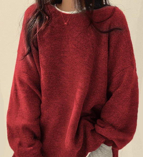 Kiara | Női lezser pulóver ejtett vállrésszel