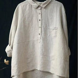 Elvie | Elegáns Len Nyári Blúz